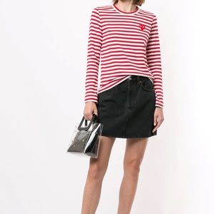 ❤️PLAY Striped Red Heart Long Sleeve Shirt❤️